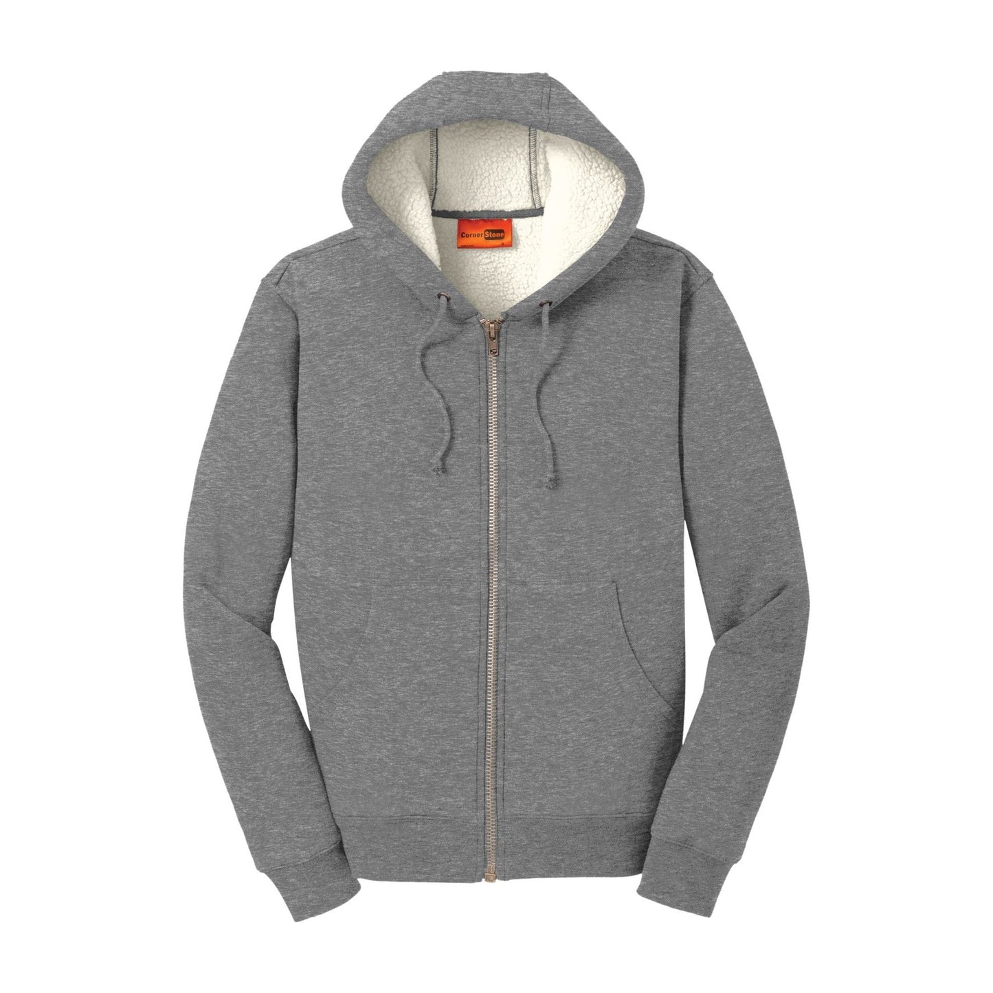 CornerStone® Heavyweight Sherpa-Lined Hooded Fleece Jacket