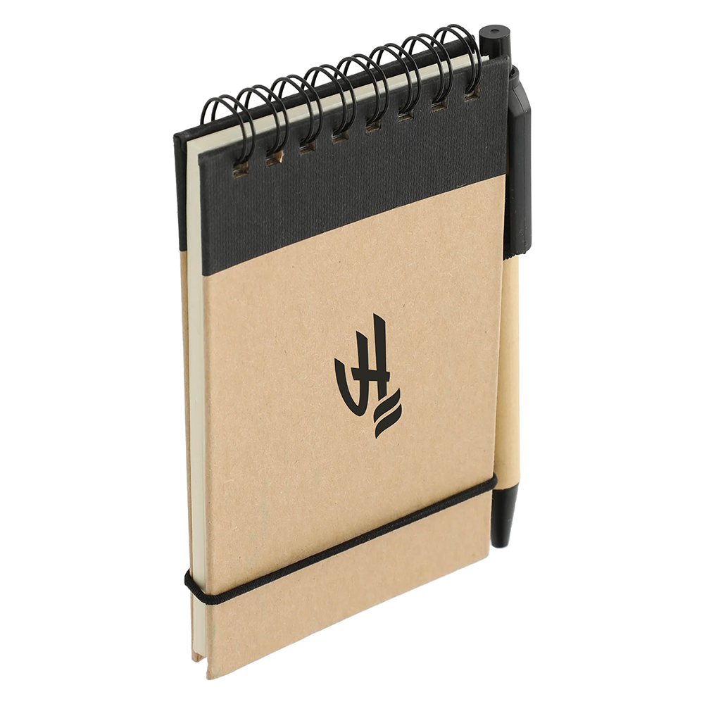 5" x 4" FSC® Mix Recycled Jotter with Pen