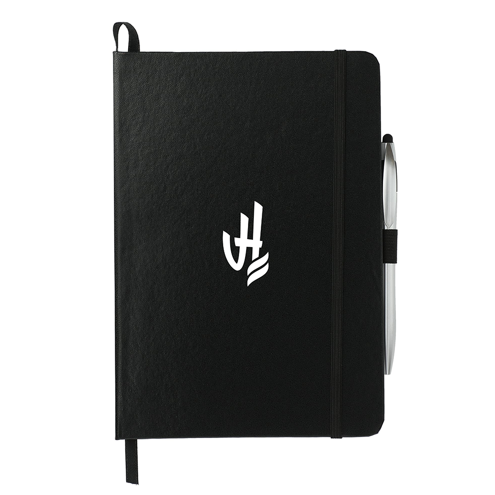 6" x 8.5" FSC® Mix Crown Journal with Pen-Stylus